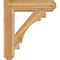 Ekena Millwork Merced Craftsman Rough Sawn Bracket w/ Offset Brace, Western Red Cedar, 8"W x 30"D x 34"H BKT0806X30X34MRC04RWR - alternate 3